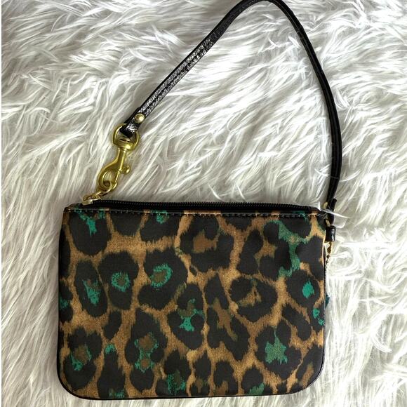 COACH y2k Cheetah Print Poppy Wristlet - Picture 2 of 7